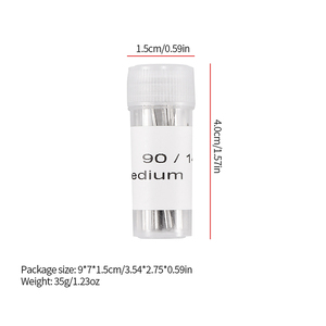 Set de 50 Agujas para Máquina de Coser Universal Doméstica, Tamaños 65/9 75/11 90/14 100/16 110/18 - Product Image 6