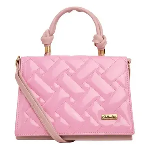 Mariconera Vintage borsa da donna con Rosa Petalo Lisa oro Rosa con cinturino singolo in vera pelle fodera in stile bohémien - Product Image 2
