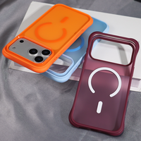Coque de téléphone magnétique givrée effet peau ondulée 3-en-1 avec grande fenêtre pour appareil photo, antichoc, pour iPhone 18 17 Pro Max 16 Plus – Vente en gros