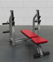 Banc de musculation inclinable et réglable DINUO avec support pour barre et haltères, idéal pour l'entraînement en salle de sport ou à domicile