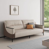 Liyu China Lieferant Hochwertige Wohnzimmermöbel Moderne Echtleder-Couchgarnitur Komfortables Wohnzimmersofa mit Preisangabe