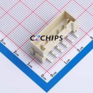 BX-VH3.96-6PLT Wire-to-Board Pin Header SMD,P=3.96mm Connector 1x6P 3.96mm Vertical Mount VH - Product Image 1