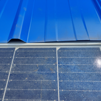Système de montage solaire universel pour toiture métallique, fixation de panneaux photovoltaïques, inclinaison réglable, étanche, pinces pour toiture ondulée, résistant au vent fort