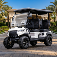 Carrito de Golf Smooth-Glide con Cojines Suaves, Operación Sencilla, Resistente al Césped, para Campos de Golf y Carreteras No Públicas, con Certificación DOT y CE