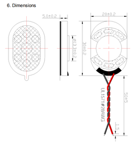 20x30MM <b>Mini</b> <b>Speaker</b> 8ohm 1.0W 900HZ Loud Vocal Sound - Product Image 5