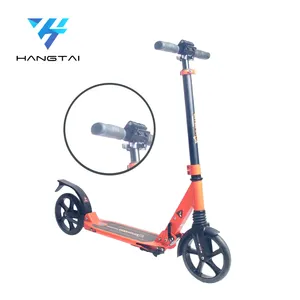 Foot Push Off Road Full Aluminum Scooter For Adults 3 Wheels Flashing Scooter Push Bikes