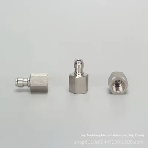 8mm <b>Quick</b>-Connect Male Copper Power <b>Connector</b> One-Way High-Pressure Valve Inlet Nozzle M10*1G1/8NPT Internal External Thread ABS - Product Image 2