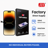 Écran OLED souple diagnostique 120 Hz JH OEM en gros pour remplacement d'écran iPhone 14 Pro Max