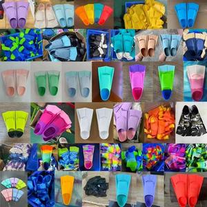 5 colores en stock aletas cortas de buceo de pie completo precios de aletas de buceo hoja de aletas de buceo cortas - Product Image 2