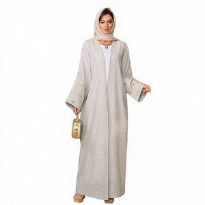 Nouvelle Robe Longue Kimono Kaftan Abaya en Rayonne Élégante et Modeste pour Femmes - Product Image 3