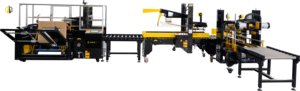 Automatic Box Case Carton Sealing Machine With Top Bottom Sealer