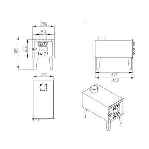 Réchaud de Camping Portable, <span class=keywords><strong>Mini</strong></span> <span class=keywords><strong>poêle</strong></span> <span class=keywords><strong>à</strong></span> <span class=keywords><strong>bois</strong></span> <span class=keywords><strong>en</strong></span> <span class=keywords><strong>fonte</strong></span> d'extérieur avec cheminées - Product Image 4