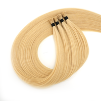 Extensiones de Cabello Humano Super I-Tip, Extensiones de Cabello Nano I-Tip, Extensiones de Cabello Humano Rizado con Cuentas I-Tip