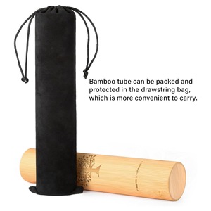Bamboo Scattering <strong>Urns</strong> Biodegradable Cremation Tubes Spreading Ashes Humans Pets (Dog <strong>Cat</strong>) Black Velvet Bag Included - Product Image 6