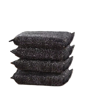 Produits de nettoyage de <span class=keywords><strong>cuisine</strong></span> Éponge élastique de surface en fil d'acier Hottes Pots et bols Éponge propre pour épurateur ménager Récureur - Product Image 1