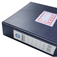 Caja de Archivo de Oficina de Polipropileno, Caja para Documentos A4 con Clip de Presión, Almacenamiento de Archivos de Tres Pulgadas con Etiqueta de Clasificación