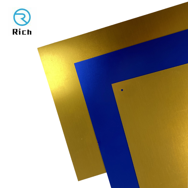 OEM завод по изготовлению листового металла анодированные алюминиевые пластины золотые и синие анодированные алюминиевые пластины