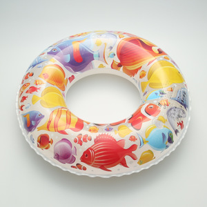 Colorful Fish Printing Swimming Ring 60 70 80 90 Cm Thickened PVC <b>Inflatable</b> <b>Float</b> For Child And Adult Water Sports - Product Image 2