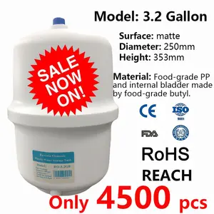 High Configuration 3.2 Gallon Plastic Water Storage Tank/RO Pressure Tank