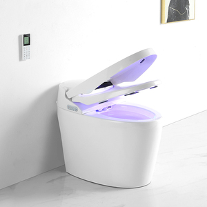 Fully Automatic Smart Toilet Seat with Remote <strong>Control</strong> Heating Flip Cleaning Drying Elongated Bowl Shape Integrated S-Trap - Product Image 6