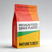 Sachet Ziplock Scellé sur Huit Côtés avec Logo Personnalisé, Idéal pour Pochette Souple à Fond Plat pour Aliments pour Animaux, Lait, Gelée et Snacks