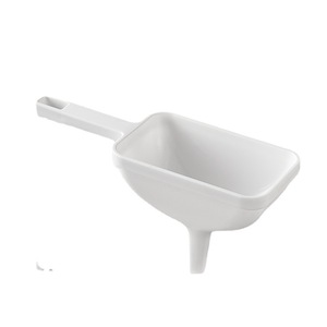 Entonnoir en plastique blanc, grand diamètre, multifonctionnel, pour farine, liquides, huile, vin, usage domestique, matériau PP, lavage à la main uniquement - Product Image 1