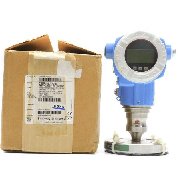 Endress+Hauser PMP75 11.5-45VDC Differential Pressure Transmitter 4-20mA 400 Mbar...400 bar LCD Display -70C...400C