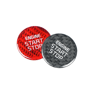 <b>Car</b> Interior <b>Accessories</b> Carbon Fiber Star Stop Engine Button Carbon <b>Car</b> <b>Accessories</b> for Hyundai Elantra Tucson - Product Image 4