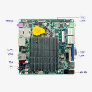 Çin ince endüstriyel ana kart desteği 1600/1333MHz DDR3L/1.35V bellek, CPU ile 8gb Ram Mini Itx anakart kadar