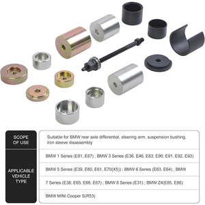 SOOLU-AUTO Kit Profesional de 14 Piezas para Extracción de Bujes de Eje Trasero Diferencial, Acero 40CR, para <span class=keywords><strong>BMW</strong></span> E36/46 E38/39 <span class=keywords><strong>E60</strong></span>/61E31 - Product Image 2