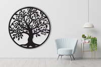 Vente en Gros Sculpture Murale Arbre de Vie Contemporaine en Métal pour Décoration Maison Bureau avec Étagères Présentoir