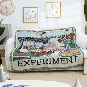 Couverture de tapisserie tissée de tapis de pique-nique d'expérience de flore de haute qualité pour le <span class=keywords><strong>camping</strong></span> - Product Image 2