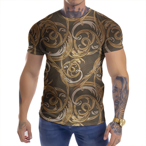 T-Shirt <span class=keywords><strong>Vintage</strong></span> Retrò da Uomo in 100% Poliestere, Nuova Collezione, Vestibilità Regolare per Matrimoni e Feste, Stampa Digitale - Product Image 3