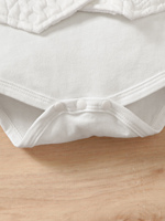 Conjunto de ropa Formal para bebé, traje de caballero, Pelele para bebé recién nacido, chaleco, pantalón, sombrero, conjuntos de 3 uds, ropa para el Día de San Valentín