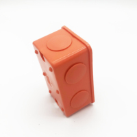 Boîte de jonction orange IP20 pour jonction 2x4, boîte de protection de câbles, abs pp, pc, prix d'usine, pièces
