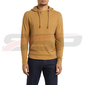 Sweat-shirts à capuche pour hommes en molleton 100% coton, style streetwear, logo personnalisé imprimé et brodé, tailles et couleurs d'hiver - Product Image 2
