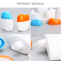 Botellas de Plástico PET Vacías de 40ml/50ml, Lindas, con Bomba Dosificadora, Reutilizables, Fáciles de Apretar, para Lociones Cosméticas y Champú, con Logotipo Personalizado