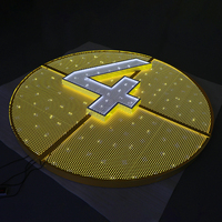 Letrero Metálico Frontal Iluminado al por Mayor con Letras de Canal Iluminadas y Borde Decorativo, Panel Perforado, Letrero LED Frontal Iluminado para Empresas