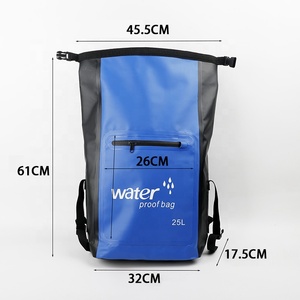 Hot bán nhiều màu PVC có thể gập lại Túi khô 25L Ba lô chống thấm nước cho cắm trại ngoài trời Đi Bộ Đường Dài chèo thuyền leo núi chạy <span class=keywords><strong>Net</strong></span> loại - Product Image 6