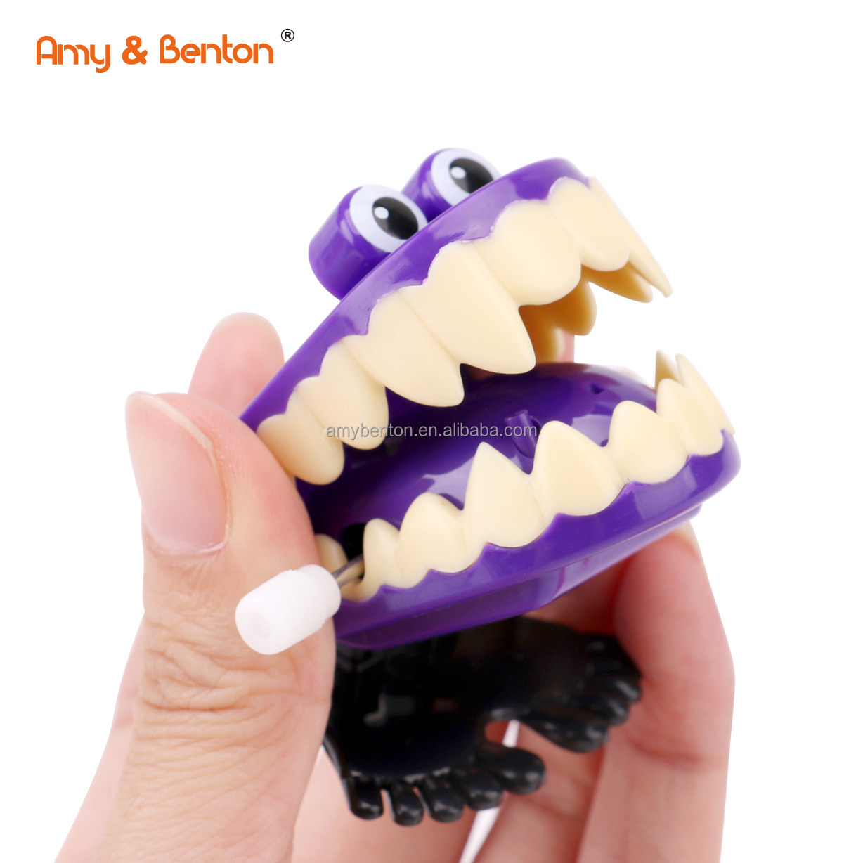 thumbnail image 2 of Novelty Funny Wind Up Walking Wind Up Teeth With Eyes Feet 2 of 10