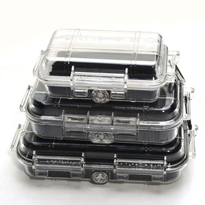 Travel Transparent Case With <b>Cushion</b> Shockproof Moisture Proof Waterproof <b>Storage</b> Container For Outdoor Use - Product Image 4