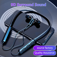 Neckband headphone olahraga nirkabel 5.0 headphone In-Ear headphone olahraga nirkabel pemasangan di kepala