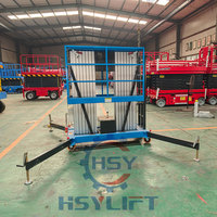Plateforme élévatrice mobile verticale à double mât en alliage d'aluminium pour levage de personnel en intérieur avec certification CE ISO