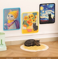 Tapis à gratter pour chat en sisal moderne et grand format - Design artistique multi-motifs, fibre naturelle, respectueux de l'environnement, protection de meubles pour chats et chatons