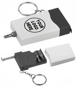 <b>Precision</b> Mini <b>Screwdriver</b> <b>Set</b> Keychain with Pocket Measuring Tape 3 Way Interchangeable Tiny <b>Screwdrivers</b> for Watch Spectacles - Product Image 1