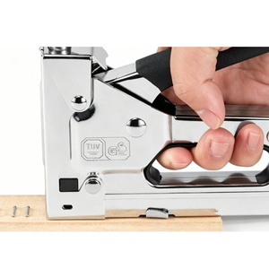 4-in-1 Staple Gun with 800pcs Nails Silver Heavy Duty Hand Manual Tools Assorted 4 Ways Staples for DIY Woodworking Carpentry - Product Image 4