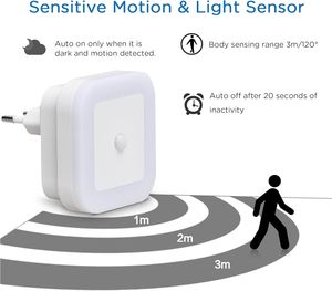 Lámpara de Noche Inteligente con Sensor de Control de Luz, Ahorro de Energía, Colorida, Marca Media, Modelo TY-260316-39 de Fábrica - Product Image 3