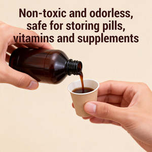 Conteneur à pilules en plastique brun durable de 150 ml, résistant à l'humidité, pour usage pharmaceutique, commande en gros OEM - Product Image 4