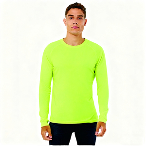 T-shirt de sport à manches longues pour homme, vente en gros du fabricant, séchage rapide, respirant, col rond, sweat-shirt pour les sports de plein air - Product Image 1