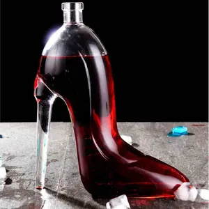 375ml High heel shoe decanter Wine Glass Exquisite Wine Decanter Home Decoration Creative Whiskey Bottle